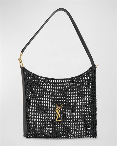 ysl mini raffia bag|ysl raffia tote bag.